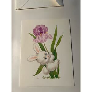 Card Unused Vintage RUTH J BILL D MOREHEAD EASTER PARADE BUNNY Current Easter